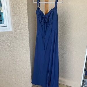 Elegant Blue Maxi Dress